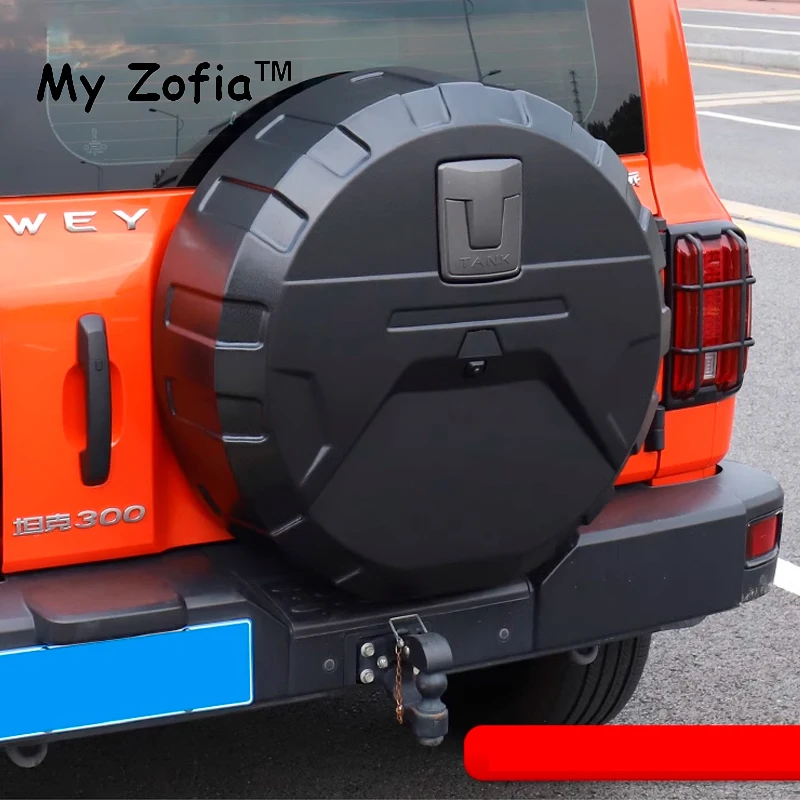 For Great Wall Tank 300 2023 2024 2025 Car Rear Spare Tire Cover With Light Protection Cover Full Package Modified Accessories