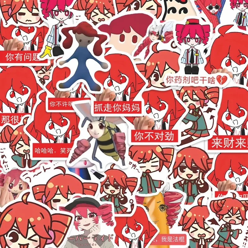 Kasane Teto Anime naklejki Kawaii dzieci artykuły papiernicze wiadomość dla studentów kolekcja przyjaciel Kawaii prezent wodoodporny Diy etui na telefon