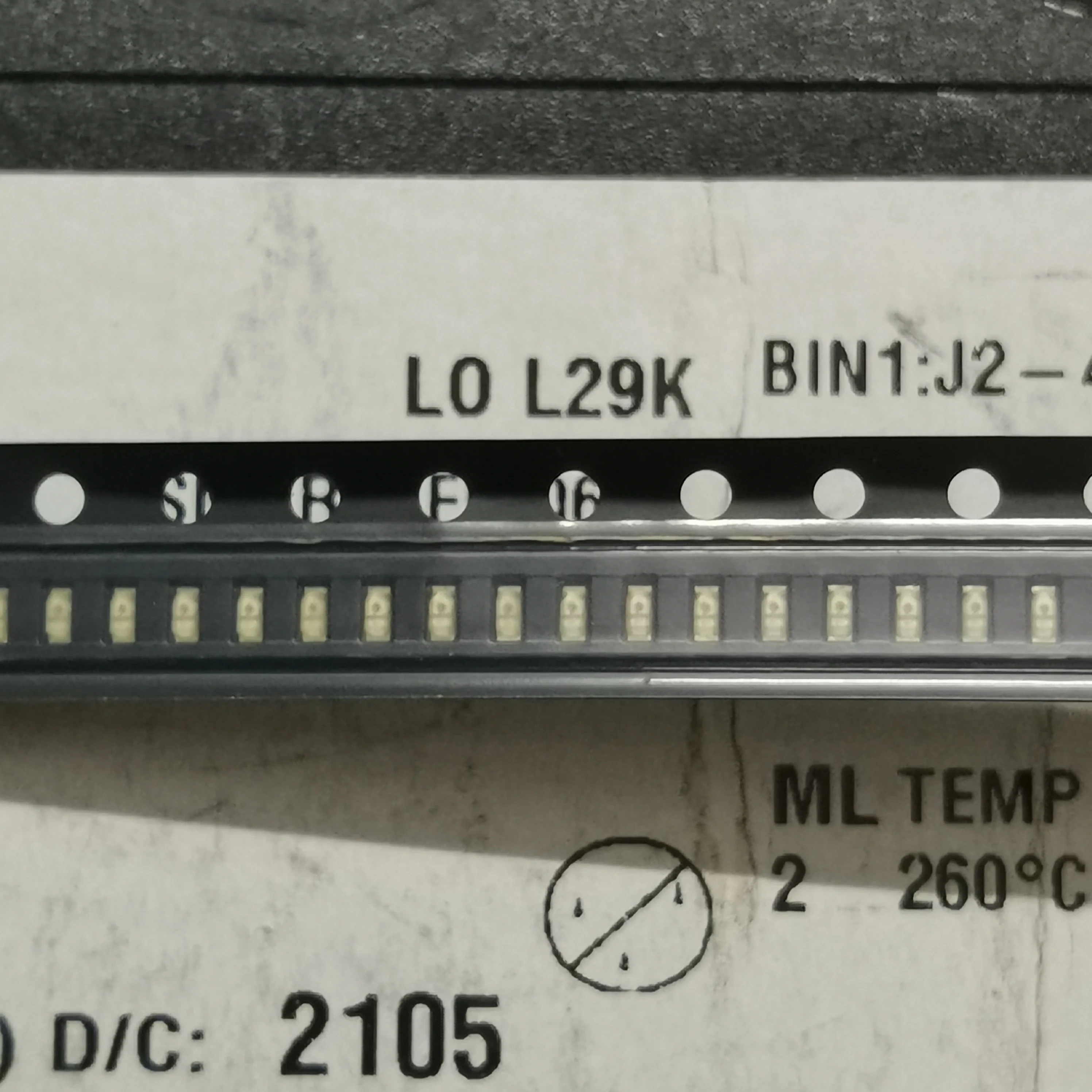 50 PCS/LO L29K-J2L1-24-Z 0603 Laranja 160 Ângulo, LED de baixa potência 2mA