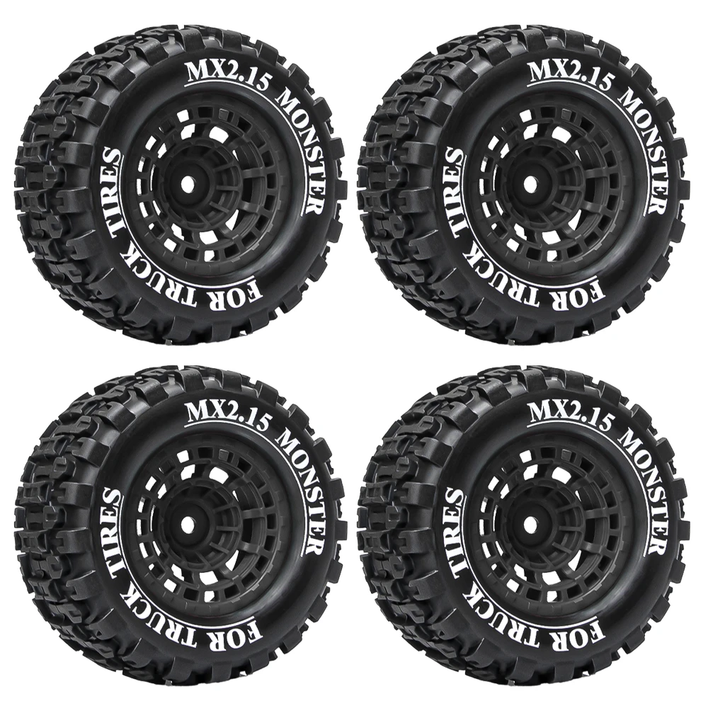 إطارات عجلات Mx2.15 بوصة 100*52 مللي متر لـ 1/16 Traxxas Mini Maxx Xrt E-revo Rlaarlo Mjx 16207 16208 16209 Hsp Losi 1/18 Mini Lm