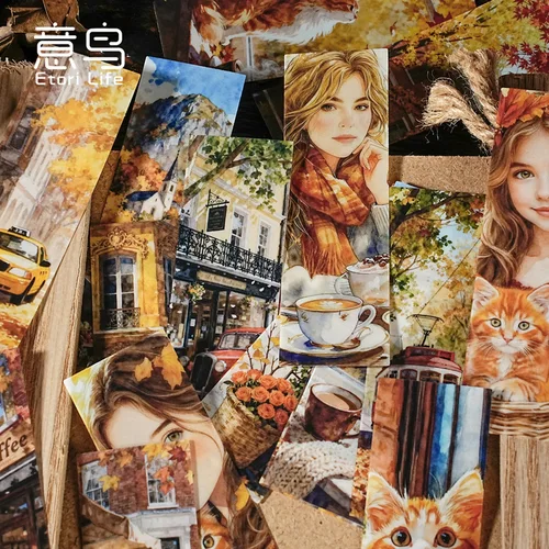 Imagen 2 del producto 20 unids/lote de pegatinas de papelería Kawaii, planificador diario de la ciudad de esplendor, pegatinas decorativas para móviles, pegatinas artesanales DIY para álbum de recortes