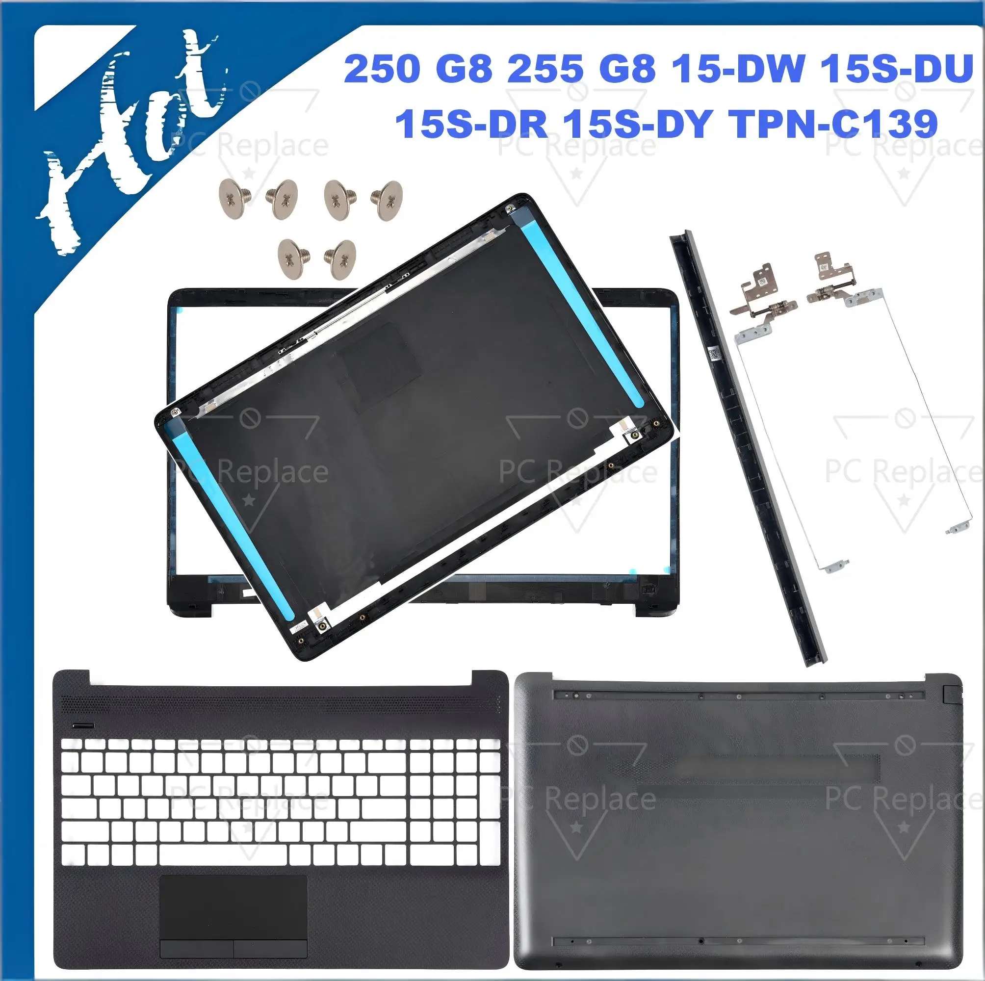 

Cover For HP 255 G8 G9 250 G8 G9 15-DW 15Z-GW 15S-DR TPN-C139 Cover L94456-001 Front Frame palmrest Base cover L94450-001