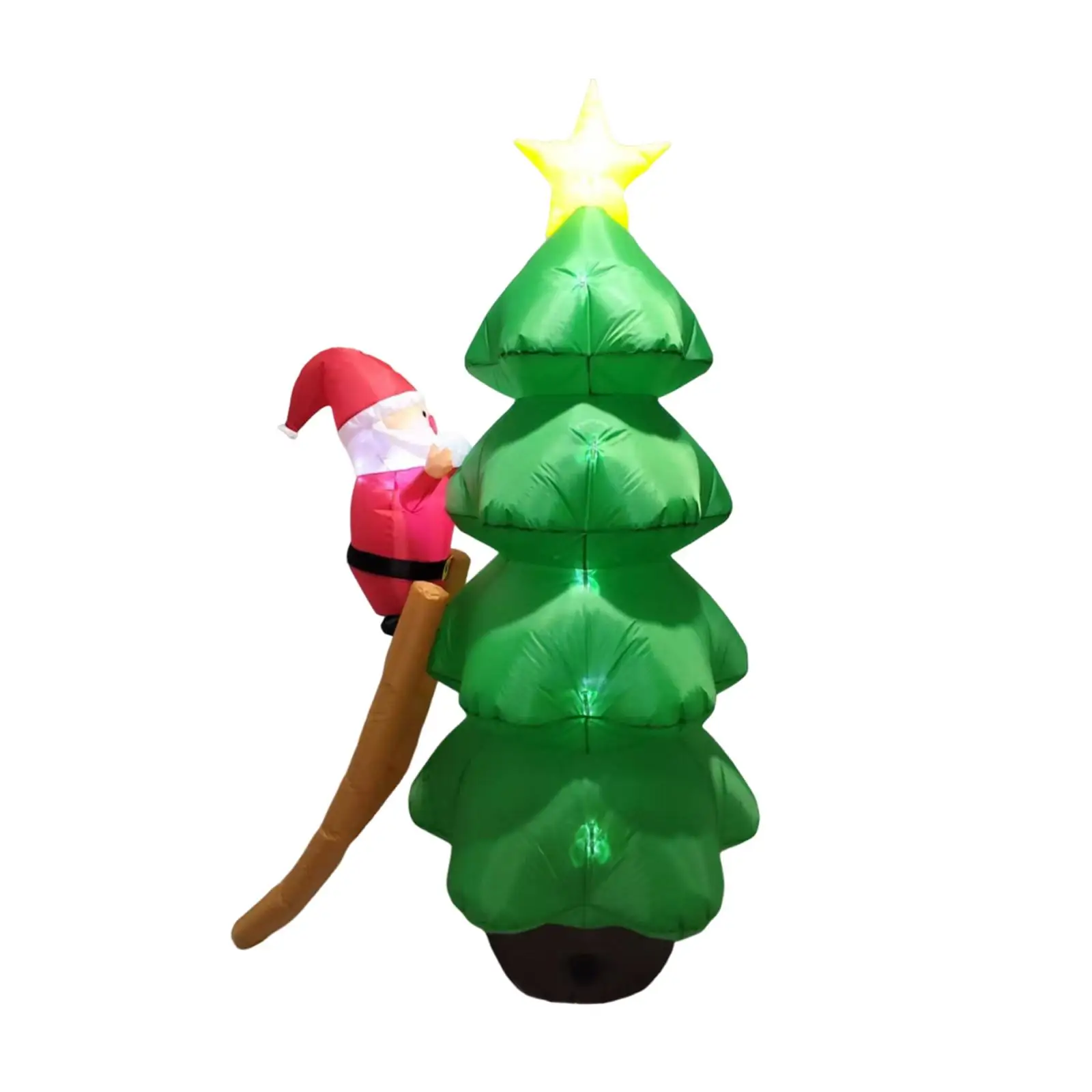 Inflatable Santa Christmas Character LED Outdoor Indoor Lighted Decoration for Garden Lawn Patio Fence