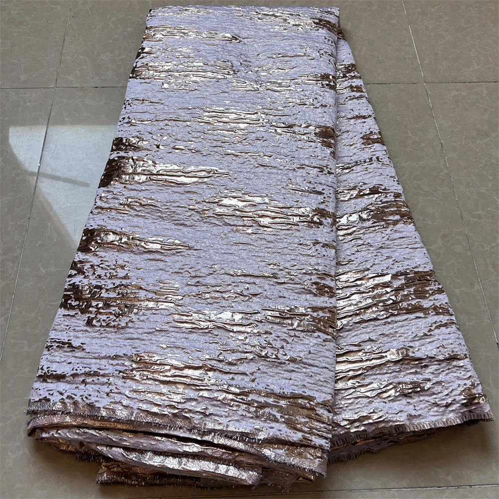 

Африканское нигерийское высококачественное тюлевое кружево с вышивкой гипюр, органза для вечерних платьев, жаккардовое свадебное платье, 5 ярдов, HD052