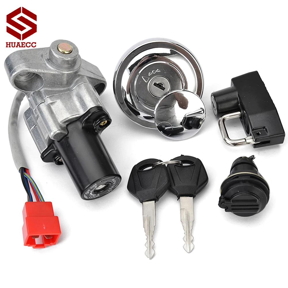 

Топливная газовая крышка, переключатель зажигания, блокировка сиденья с ключом для Yamaha XVS 125 250 400 650 1100 Drag Star Silverado V-Star Midnight Custom