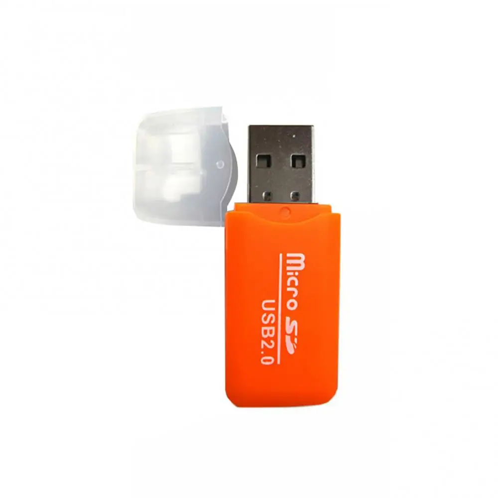 Mini Portable USB 2.0 SD TF T-Flash Memory Card Reader Adapter for PC Laptop Computer