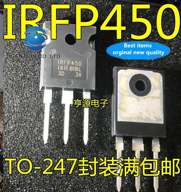 

10pcs 100% orginal new in stock field effect tube IRFP450 IRFP450PBF TO-247N channel 500V 14A