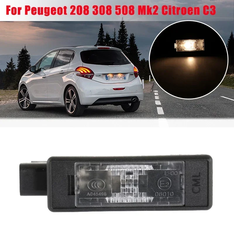 Luci targa posteriore per Peugeot 208 2008 308 3008 Mk2 508 5008 Mk2 Citroen DS3 C3 MK3 DS5 lampada targa 6340 f0