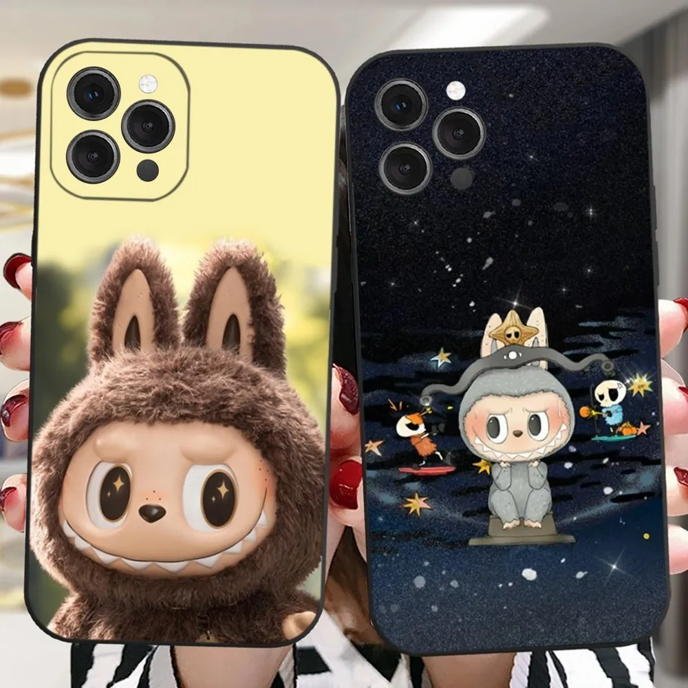

Cute Labubu Graffiti Phone Case For iPhone 16,15,14,13,12,11 Plus,Pro,Max,XR,XS,X,7,8 Plus,SE,Mini Silicone Soft