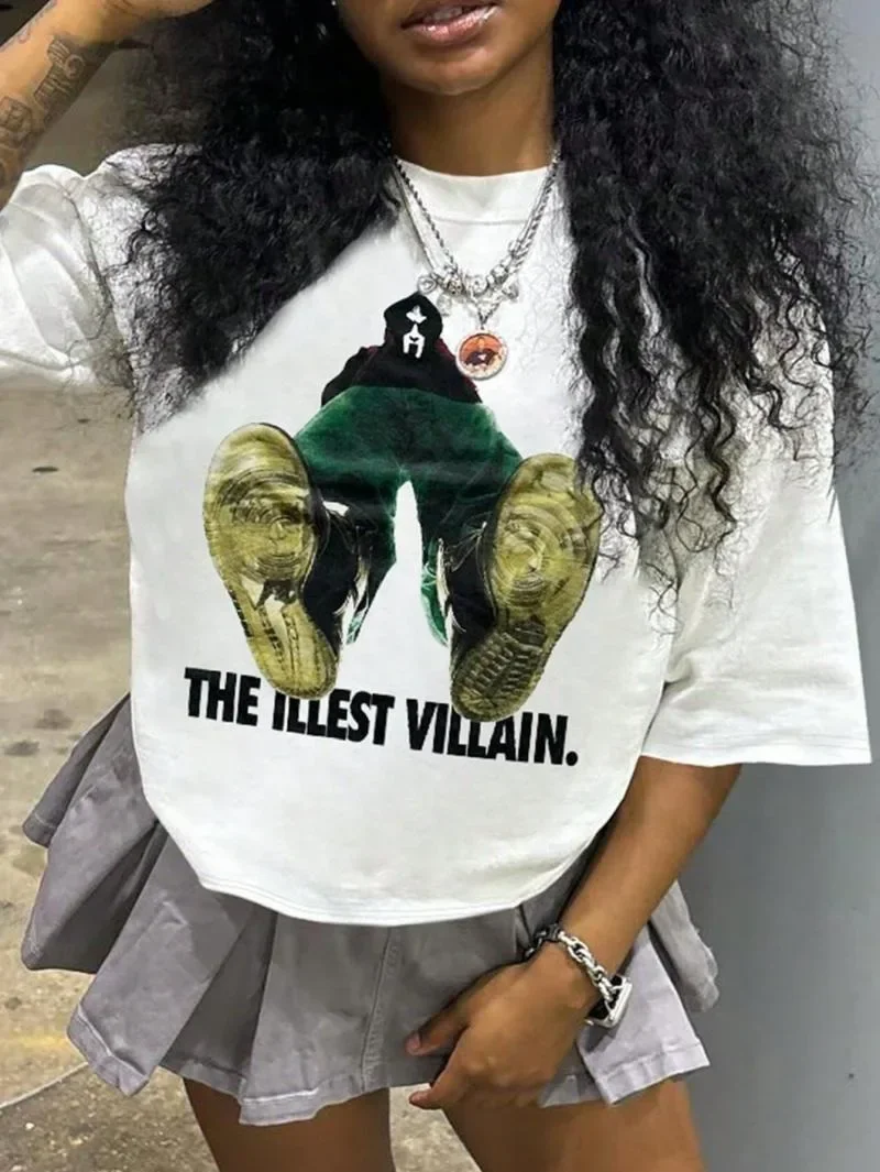 

Американская футболка в стиле хип-хоп с принтом персонажа, Повседневная модная футболка большого размера, футболки в стиле Харадзюку, готические Ретро футболки, Топ унисекс Y2k