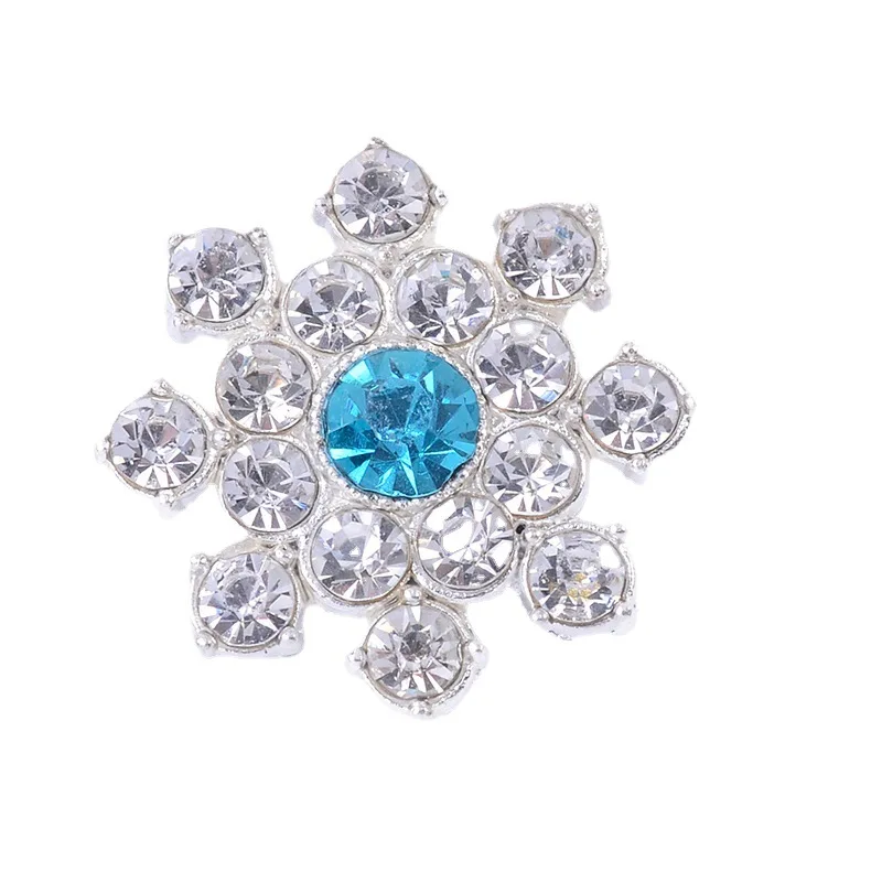 100 piece set  New product combined crystal flower round flower plate crystal buckle DIY closed button, shoes  spot accessories