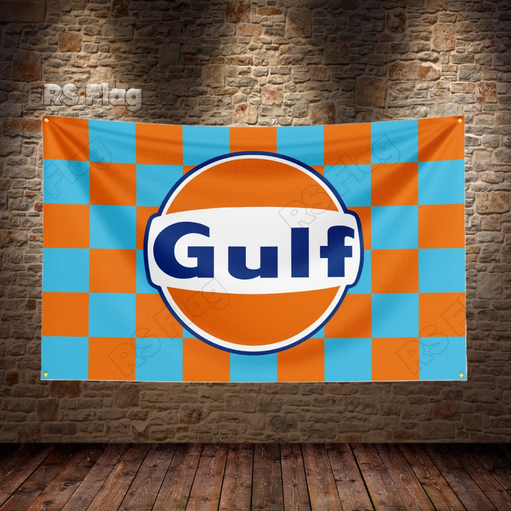 3x5 Fts Gulfs Flag Polyester Full Color Printed Oil Flags for Decor