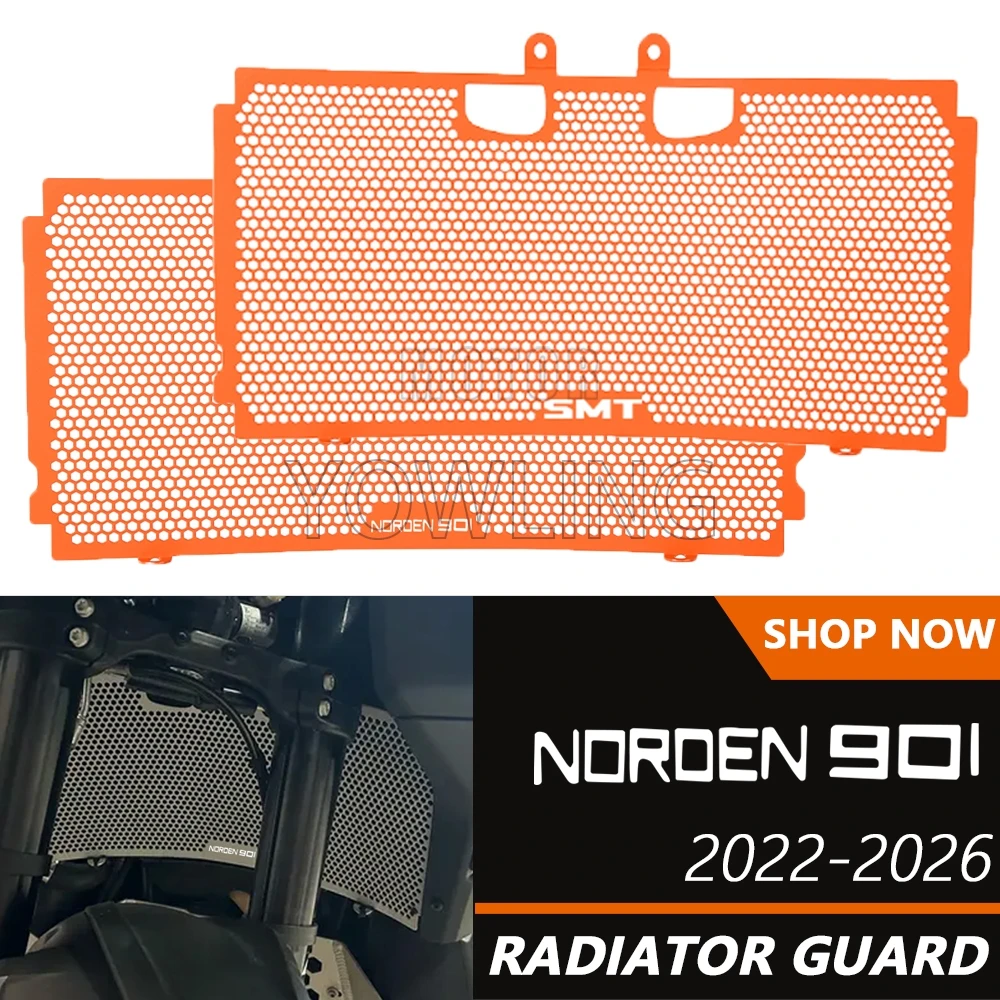 

For Husqvarna Norden 901 Norden901 Motorcycle Accessories Radiator Grille Guard Cover Protector For 890 SMT 2023~2024 2025 2026