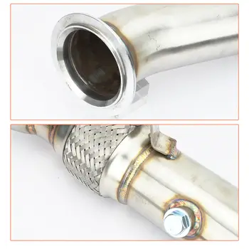 適用於 2010-2015 年寶馬 F01 F06 F07 F10 F11 F12 F13 535i GT 535ix 640i 740i 渦輪增壓無催化器排氣管的 N55 3.5 吋頭段 8 最佳銷售 BMW F10 N55 - №6