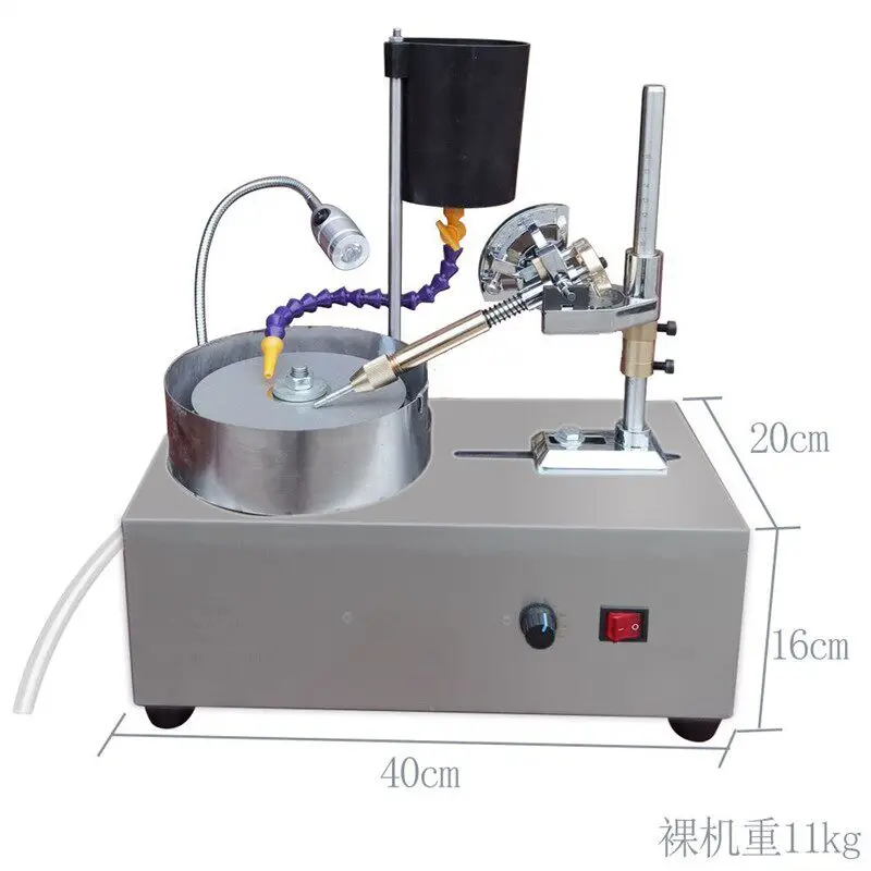 Mini DC Grinding & Polishing Machine for Gem, Jade, Agate, Emerald, Ring Facet Carving Jewelry Making Tool