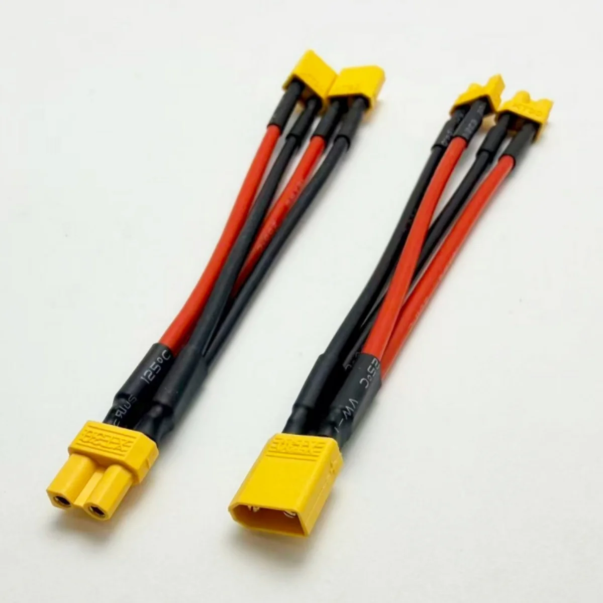 XT30 Parallel Cable Wire XT-30 Y Splitter Male/Female Silicone Wire 16AWG 10CM Charger Cable for Rc Drone Car Battery
