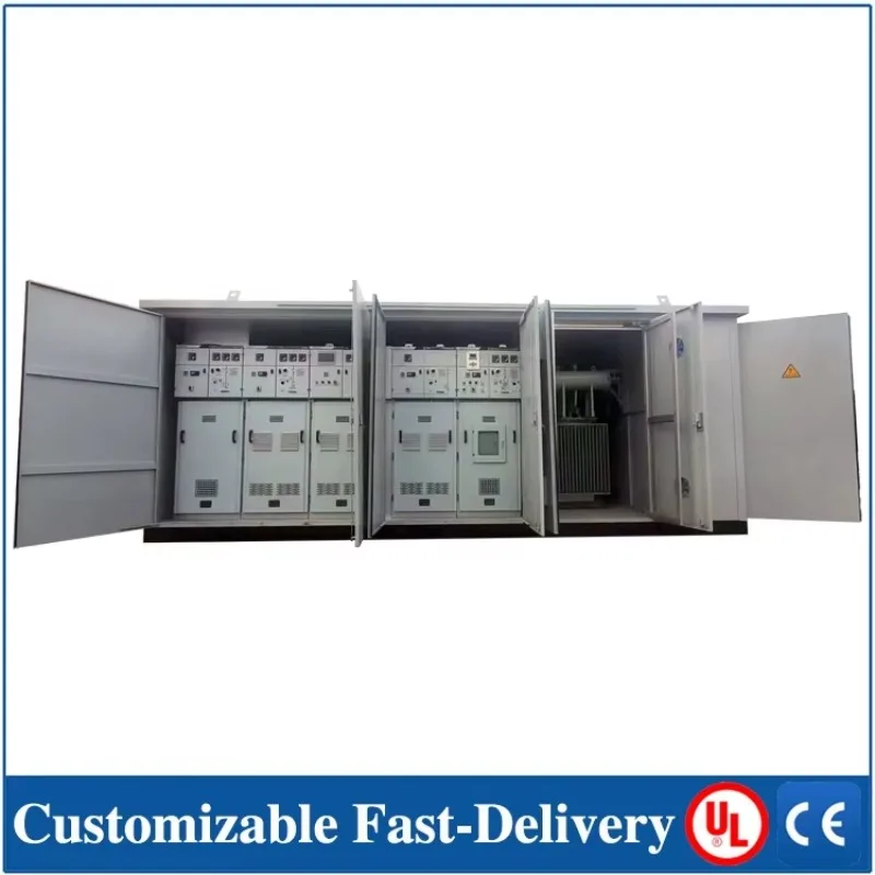 UL/cUL Box Transformer Substation/E-house/Prefabricated Customized Indoor Use Delivered Quickly 0-35kV Rated Voltage