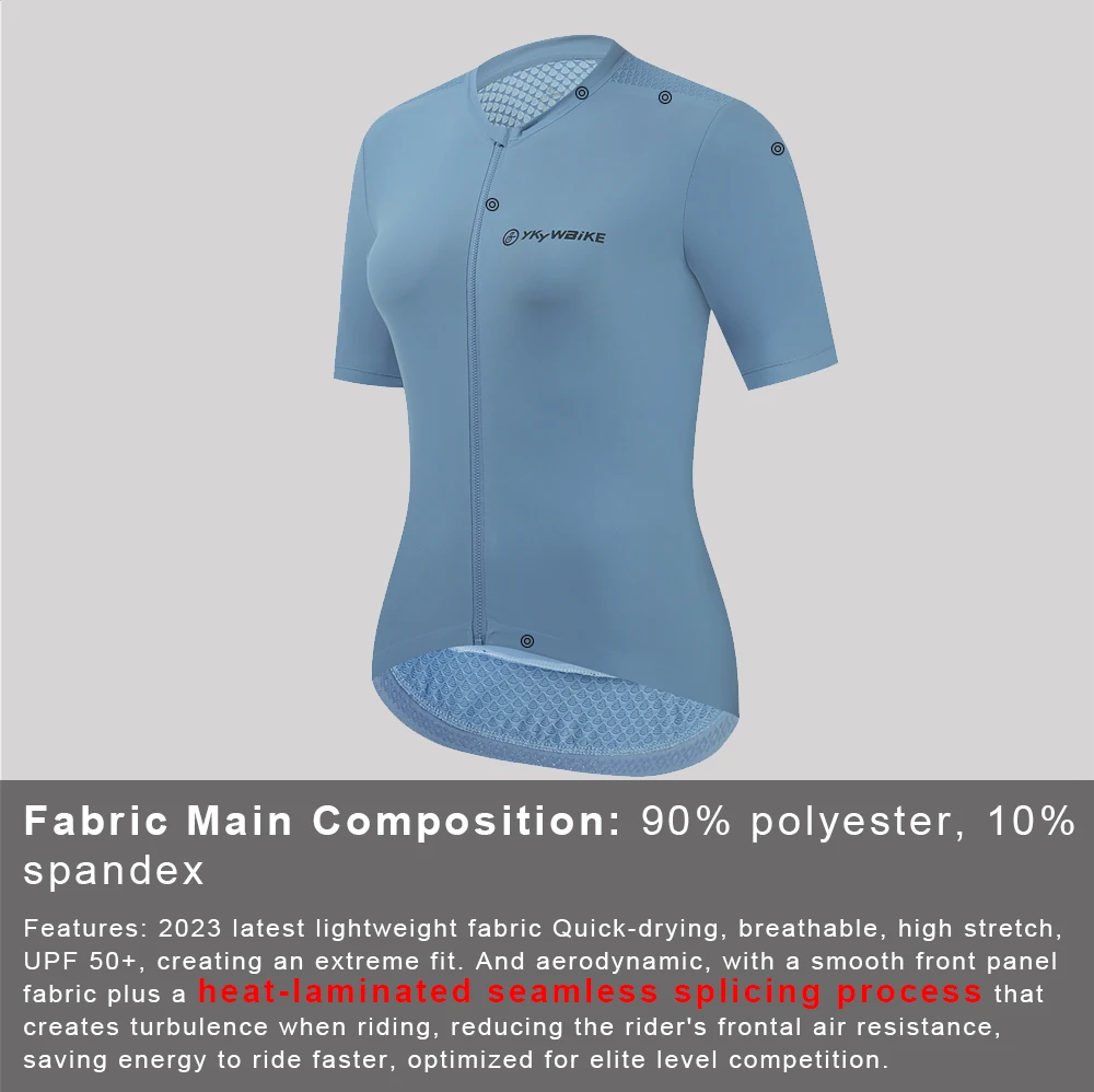 YKYWBIKE Women Cycling Jerseys Summer Famale Pro Breathable Short Sleeve Mountain Bike Shirts Road Mtb Bicycle YKK Clothing