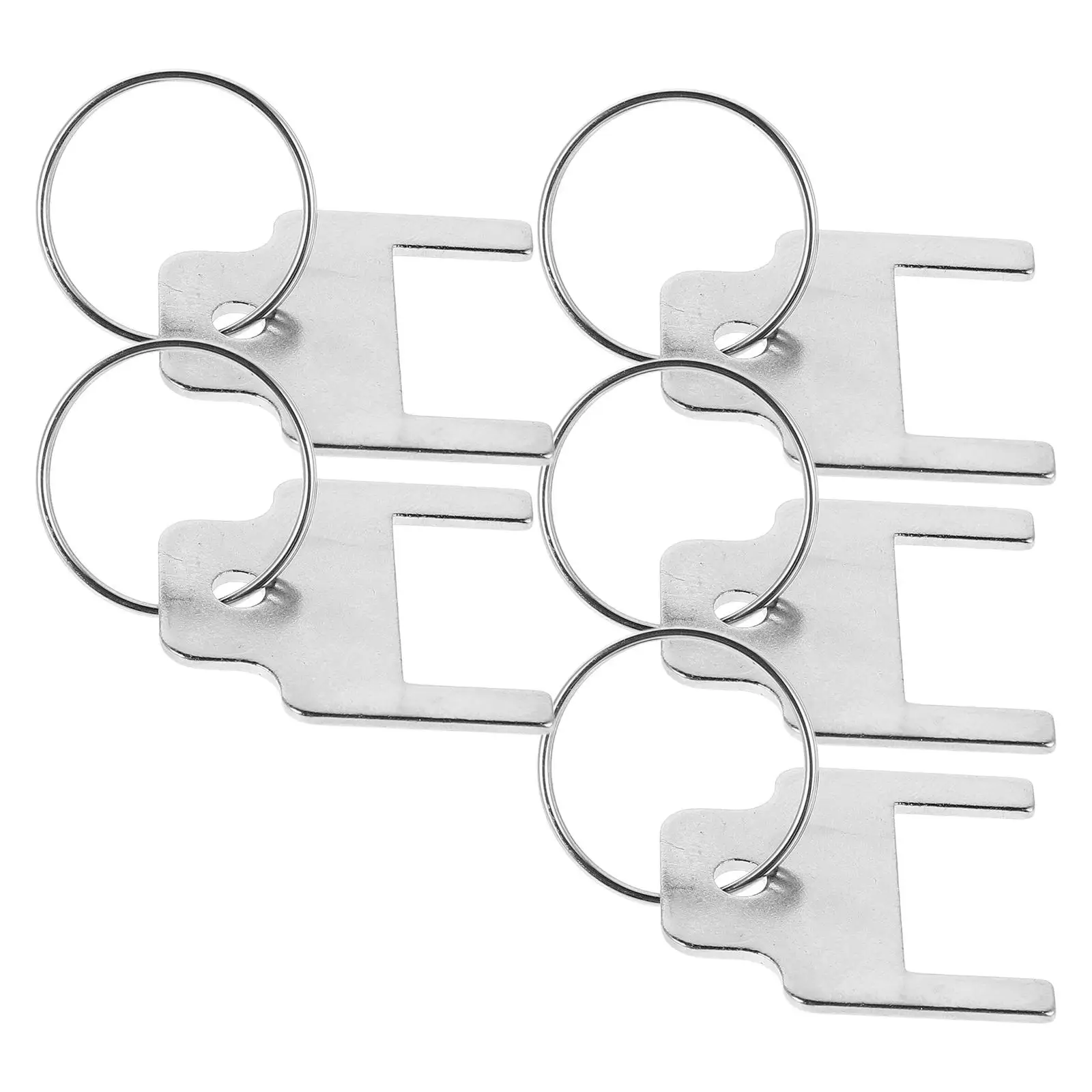 

5 Pcs Paper Towel Dispenser Keys Stainless Steel Compatible 5 Key Rings Commercial Restrooms Home Use Tissue Holder