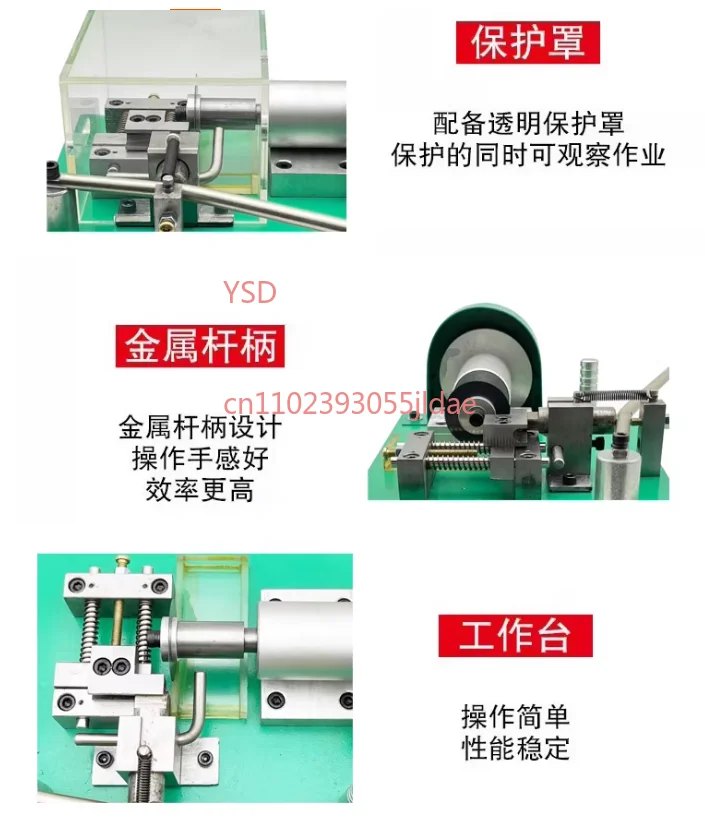 Professional High Speed Tube Pipe Cutting Machine for Jewelry Making with Precision Cutting Disc Blade