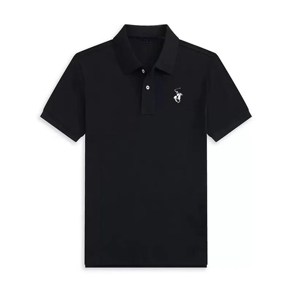 Polo de manga corta de lujo para hombre, estilo Milán, camiseta informal de verano, ropa de marca para hombre de negocios