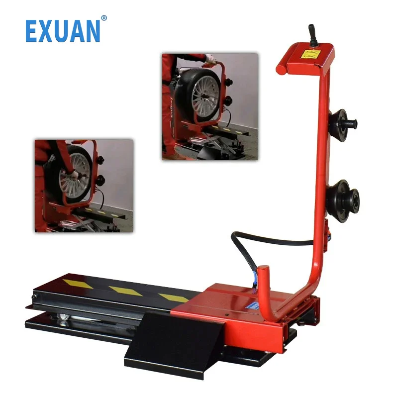 

Pneumatic Tyre Wheel Lifter for Wheel Balancer Universal Air Operation Tire Lifting Machine Wheel Moving Carrying Tire Lifter