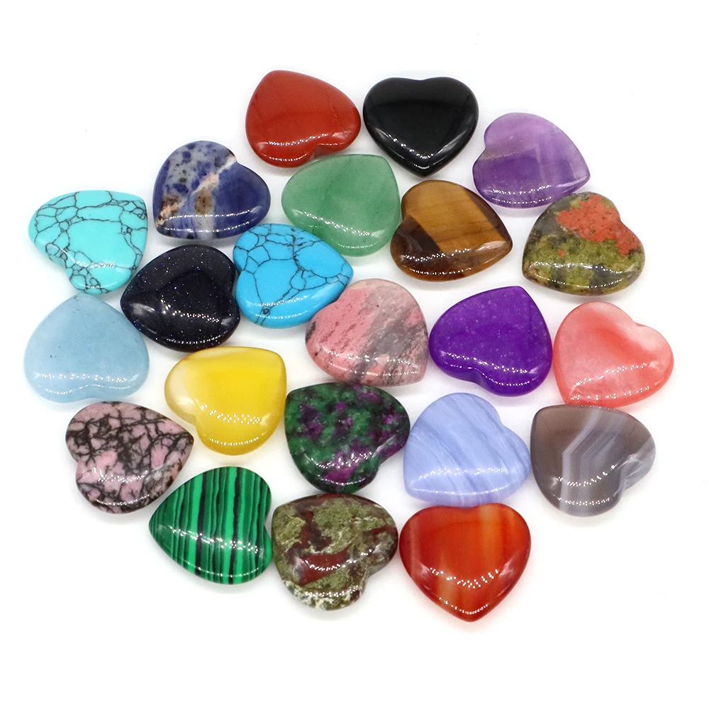20 مللي متر الحب القلب الحجر الطبيعي شفاء كريستال جمشت الكوارتز شقرا تدليك الأحجار الكريمة جيب هدية ديكور المنزل مجوهرات اكسسوارات #4