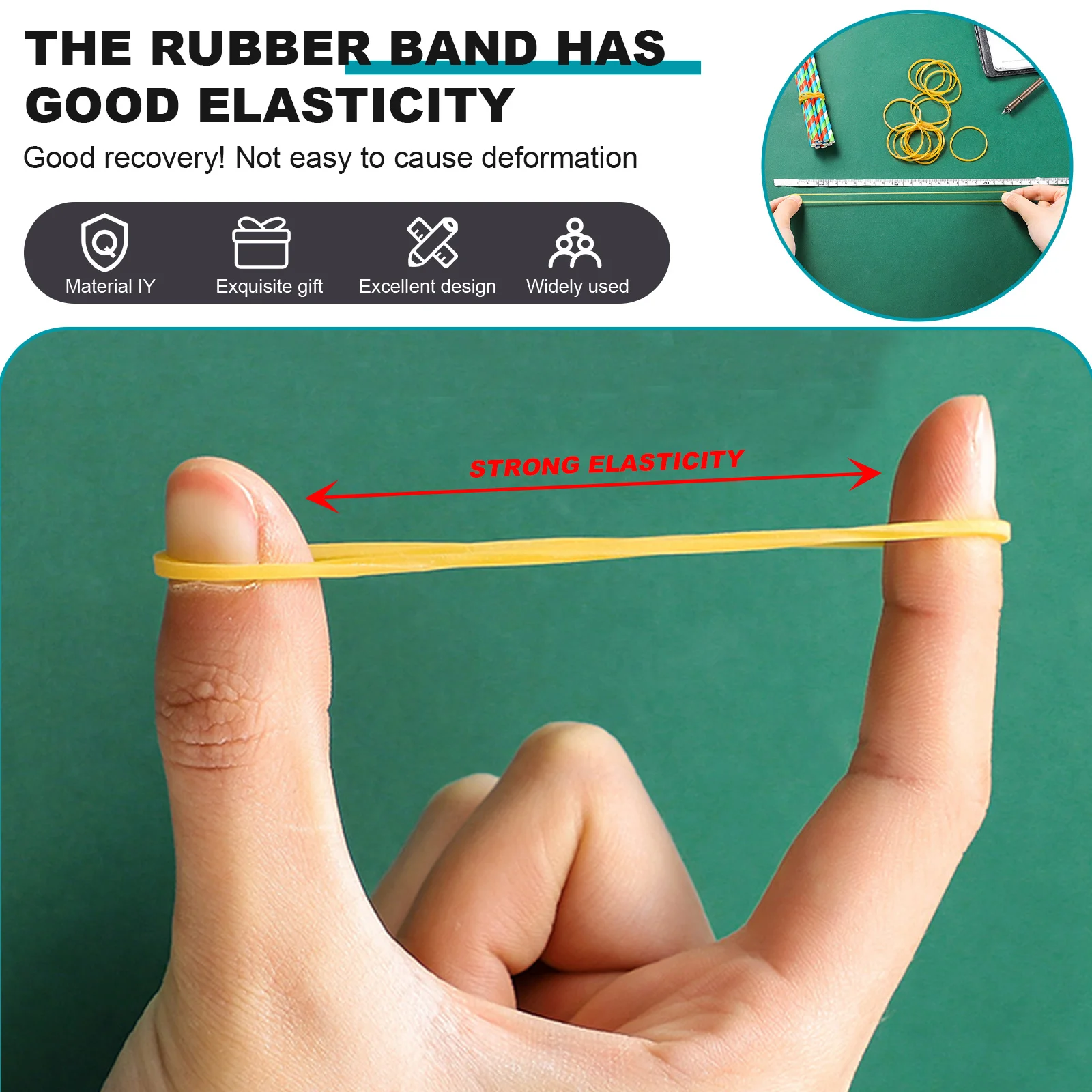 

580Pcs High Elastic Rubber Bands Thick Strong Rubber Rings for Bundled Accessories Daily Use Christmas Wreaths Garlands Crafts