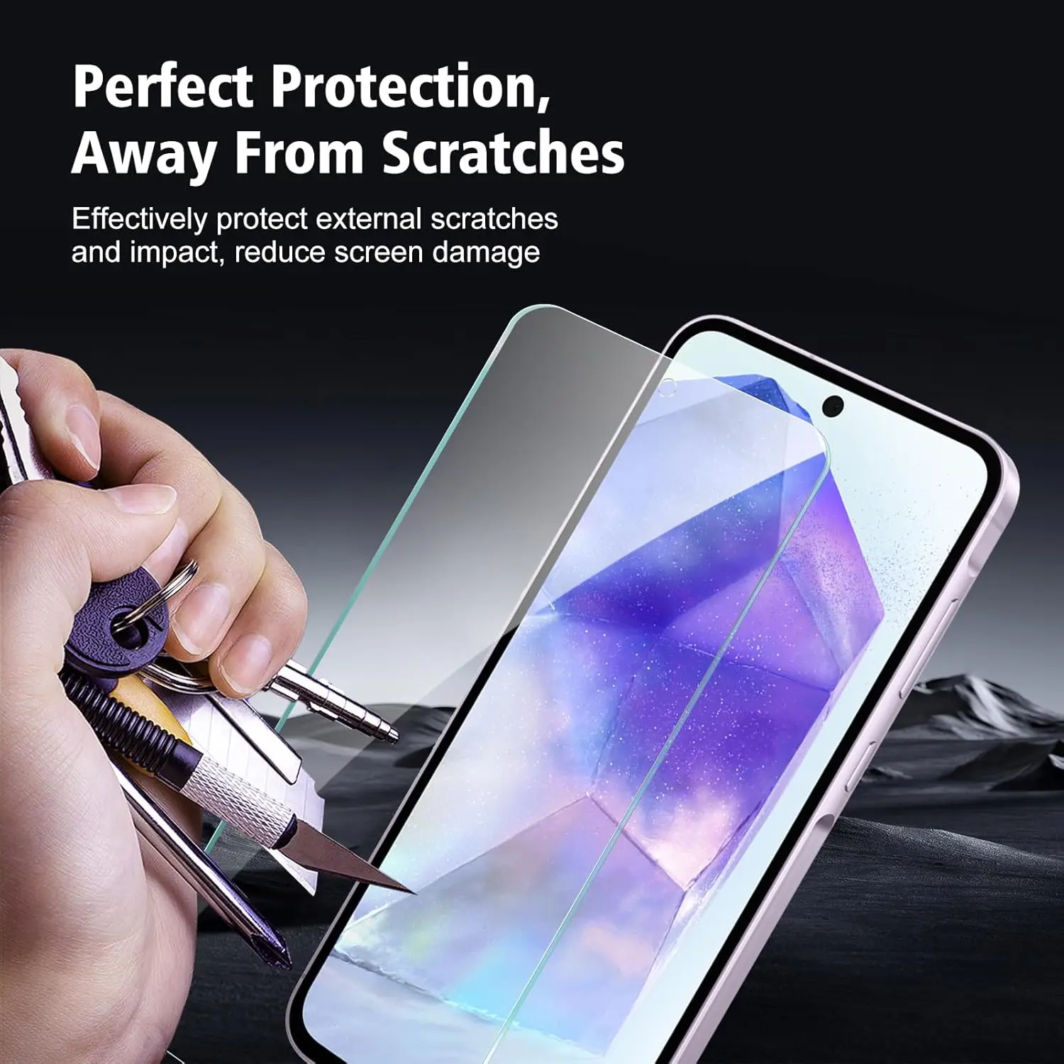 2025 غراء زجاجي جديد لهاتف سامسونج A55 واقي شاشة من الزجاج المقسى فيلم زجاجي #6