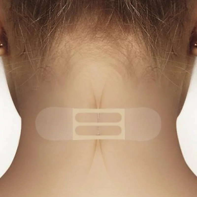 10Pcs 방수 탄성 보이지 않는 목 리프팅 패치 페이딩 목 주름 접착 스티커 페이스 리프트 테이프 탄성 밴드