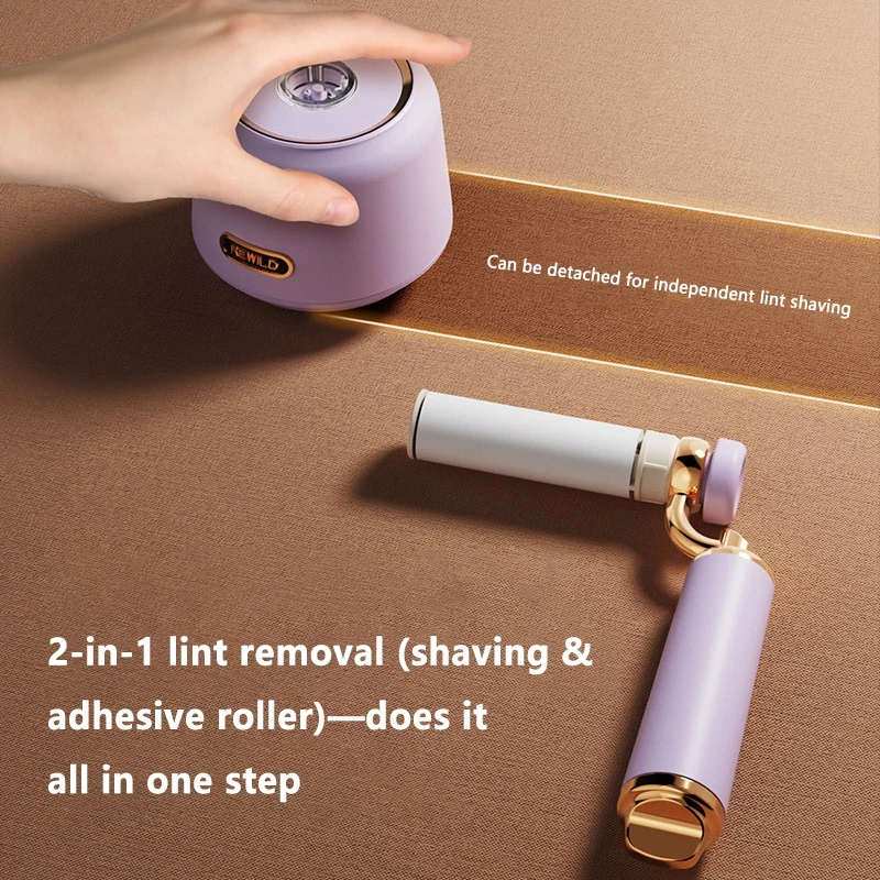 Rechargeable Lint Remover 2 in 1 Fabric Shaver Retro Mini Handheld Fuzz Pellet Remover Portable for Clothes Sweater