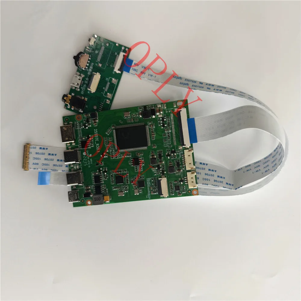 

Плата контроллера 2 TYPE C Mini HDMI-совместимая для MB156CS01 MNF601BS1 15,6 дюйма 1920x1080 EDP светодиодная панель комплект экрана DIY