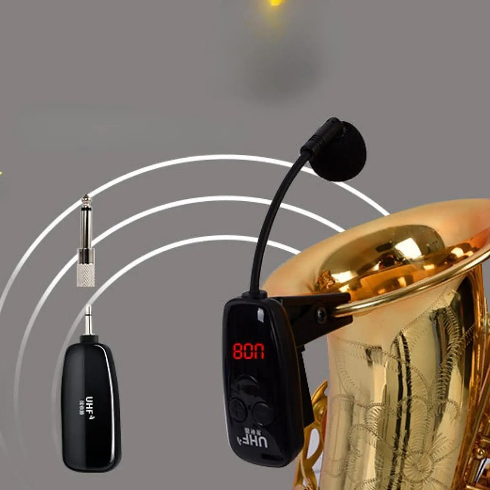 Sax Microphone Trumpet Voice Recording Cello Live Performance Personal Exercises Mic for Trumpet Wireless Instruments Microphone view 5