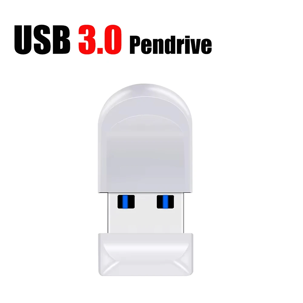 10/20/50 pz/lotto Super Mini USB 3.0 Flash Drive 64GB Memory Stick Regalo Creativo Pen Drive 32GB Nero Bianco Ad Alta Velocità Pendrive