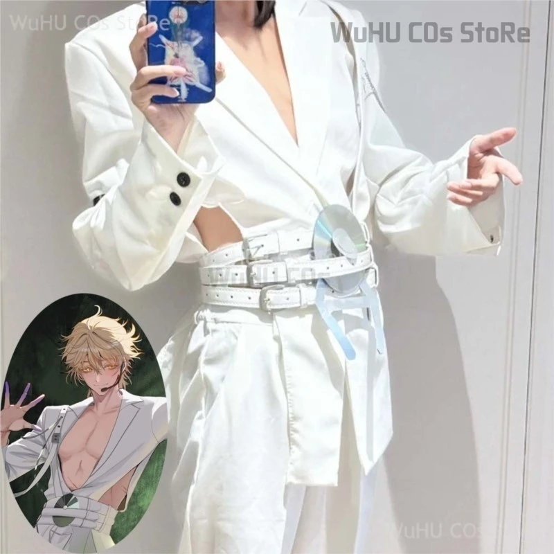 Anime ALIEN STAGE Luka Resemblance Waist Cutout Blazer Blink Gone Costume Cosplay Wig Performance Outfit Men Idol Party Clothes
