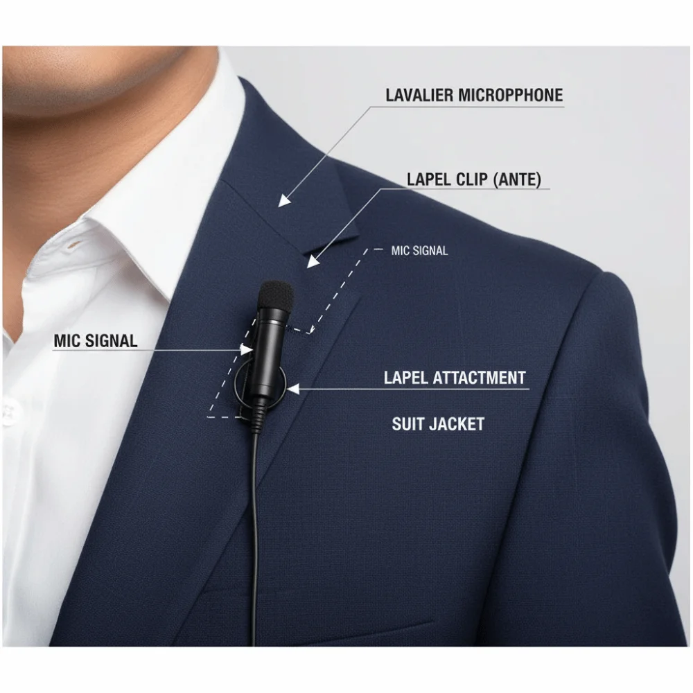 5pcs 7.5mm Diameter Microphone Clamp Metal Material Mini Size Lavalier Microphone Clip Mic Holder Stage Performance