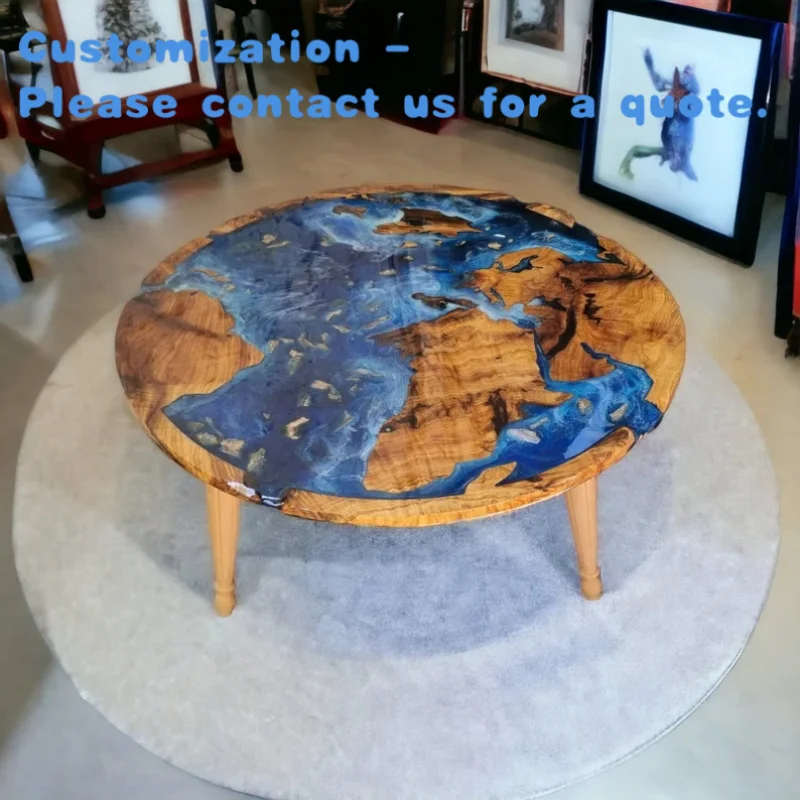 

custom.Wooden Slab Tables Resin Epoxy River Tables Epoxy Made Solid Wood Epoxy Tables Tops