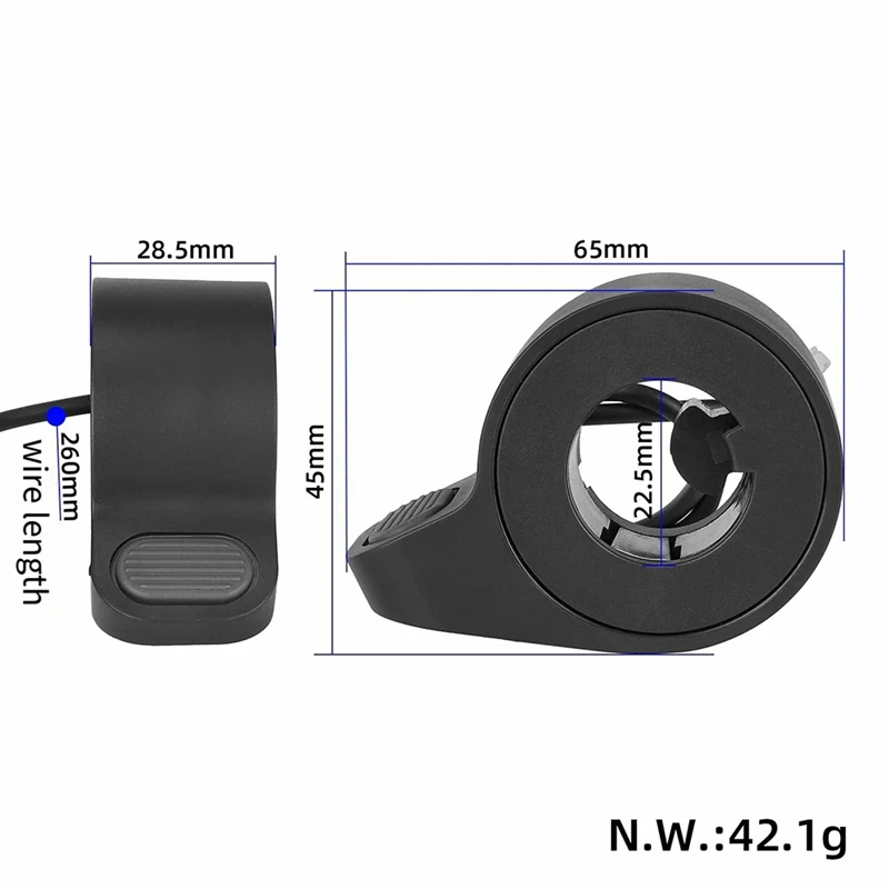 

Thumb Throttle for 5 5Pro 5Max Electric Scooter Replacement Quick Plug Acceleration Control Parts