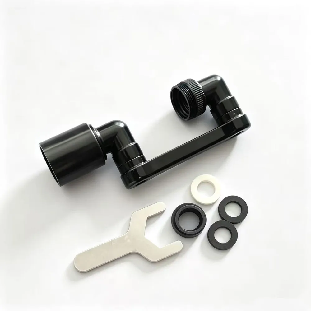 2/1 Stück 1080 Grad drehbarer Edelstahl-Küchenarmatur-Verlängerer, universelles Dual-Mode-Badezimmer-Waschbecken-Zubehör mit Adapter – Detail 1