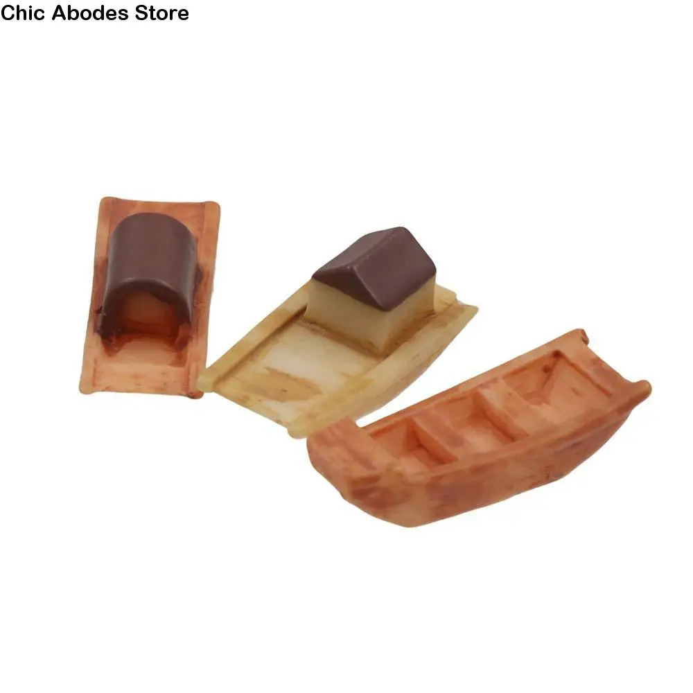 

Micro Landscape Micro Landscape Boat Wooden Boat Awning Boats Mini Boat Fish Tank Decoration Retro Figurines Art Crafts