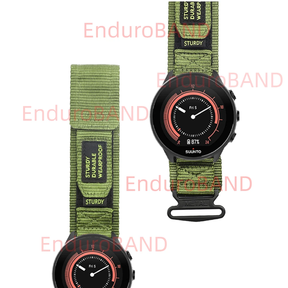 สายนาฬิกาข้อมือพรีเมี่ยมสำหรับ Suunto 9สายนาฬิกาไนลอนสำหรับ Suunto 7อะไหล่สายนาฬิกาข้อมือกีฬาสำหรับผู้ชายผู้หญิง