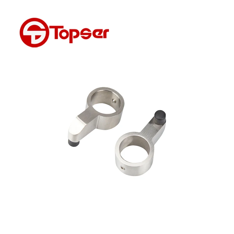 Buffer hangend wielsysteem Roestvrijstalen schuifrailsysteemset voor glazen schuifdeuren in de douche