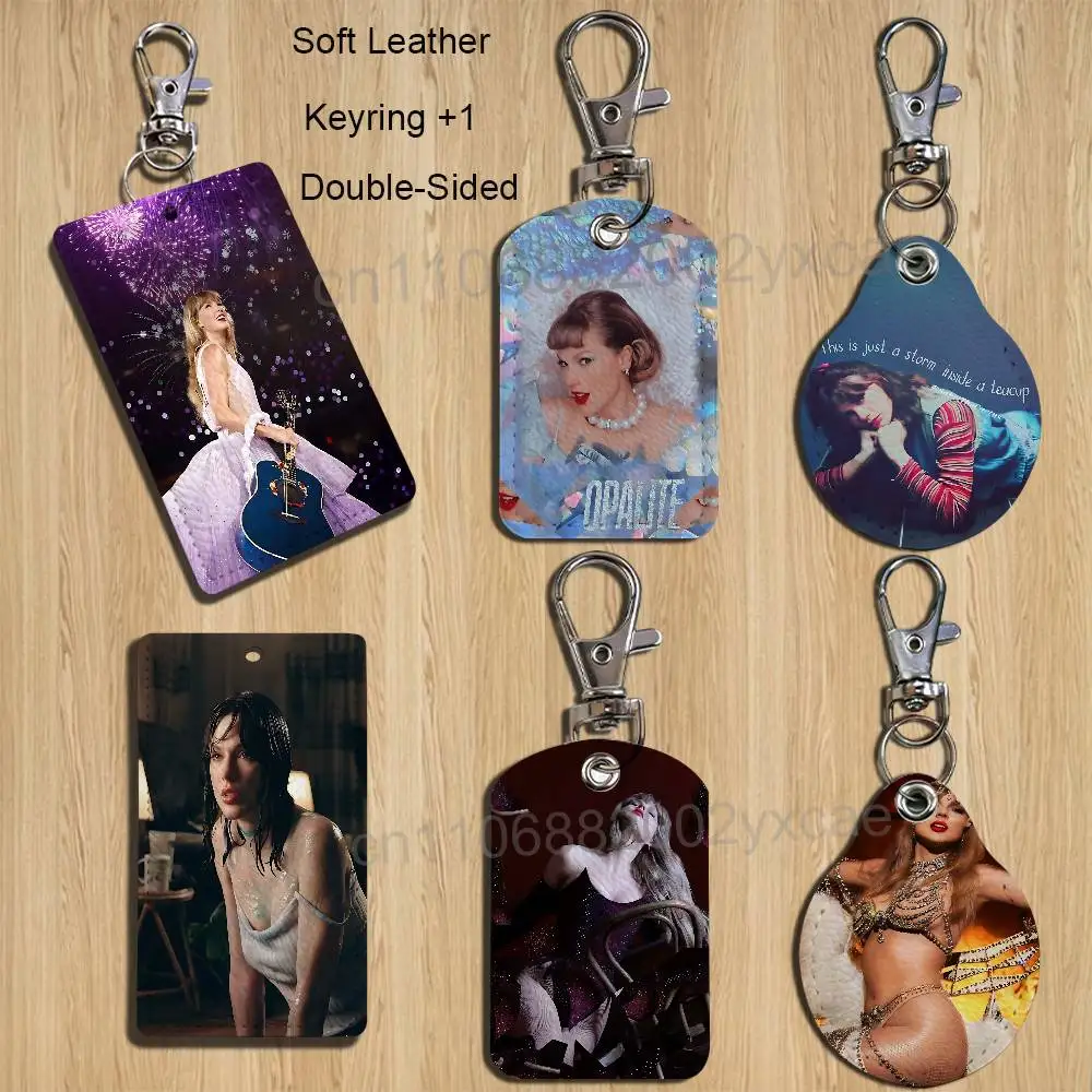 Porta Tarjetas Opalite Fortnight Taylor Swift para Tarjetas Bancarias, de Trabajo, Estudiantiles, de Autobús, con Llavero