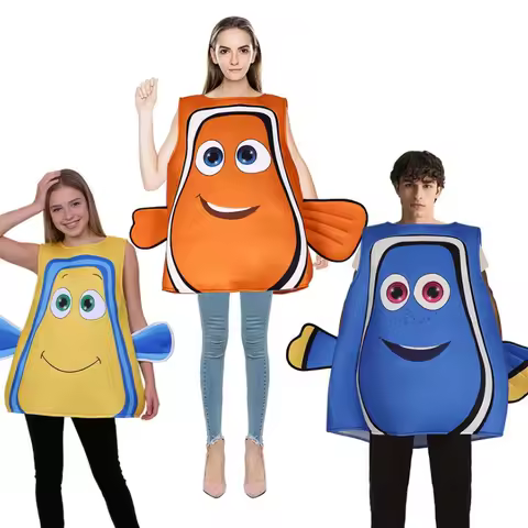 Clownfish Cospaly Costume Adult Anime Nemo And Dory Clown Fish Cosplay Halloween Christmas Party Funny Sponge Costume