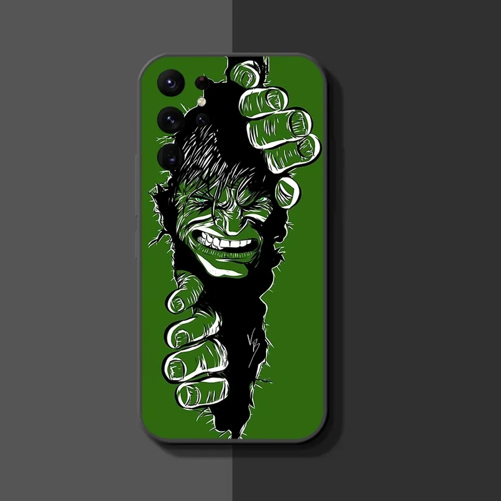 M-Marvel The Hulk Phone Case For Samsung Galaxy A52 A12 A51 S21 Edge S22ULTRA S23 S20LITE Plus Ultra Black Cover