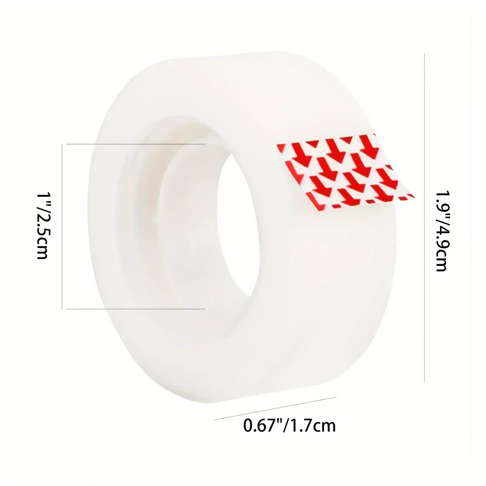 Invisible Matte Finish Tape (8 Rolls with Convenient Dispenser) - Office Stationery Writing & Correction Tool for Craft Paper, Displays, Projects, Assignments, Classroom Activities