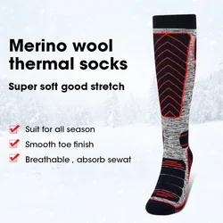 SAVIOR HEAT Winter Thermal Men Socks Set For Ski Cycling Moto Snowboard Hiking Warmer Merino Wool Women Stocking 5 Pairs