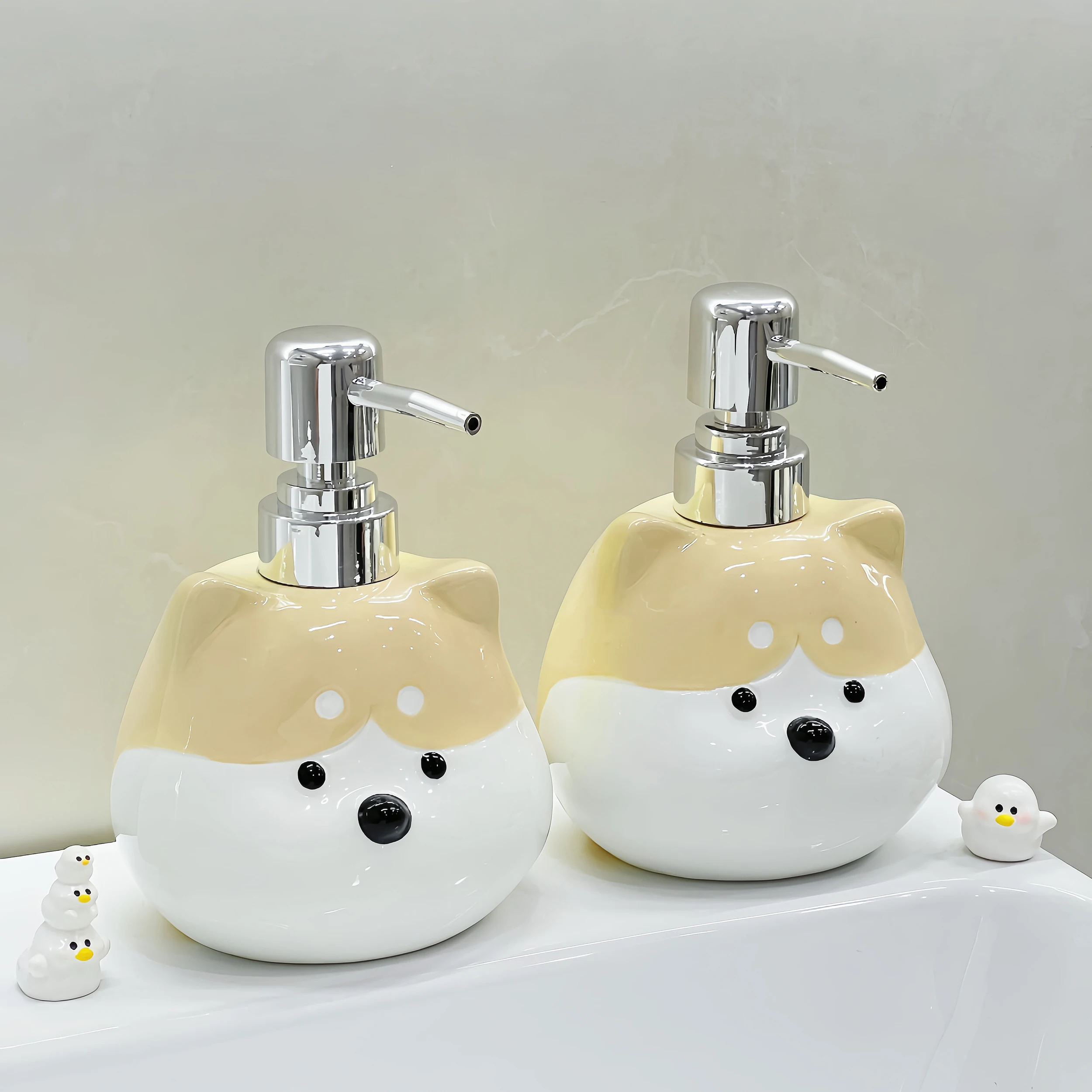 

400ml Creative Chaigou lotion Bottle Press Type Bathroom Shampoo Hand Ceramic Split Bottle shampoo dispenser lotion Bottle