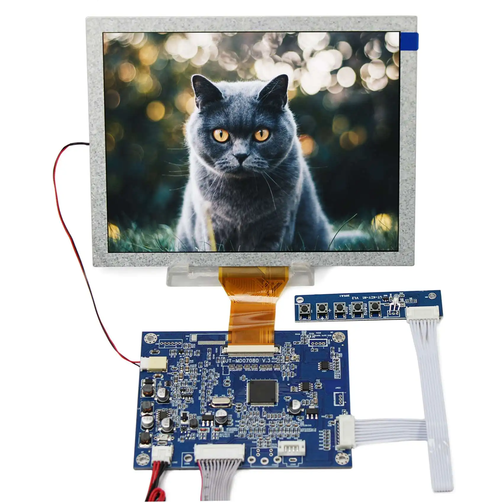 VGA input LCD controller board 8inch AT080TN52 EJ080NA 05A 800x600 lcd screen