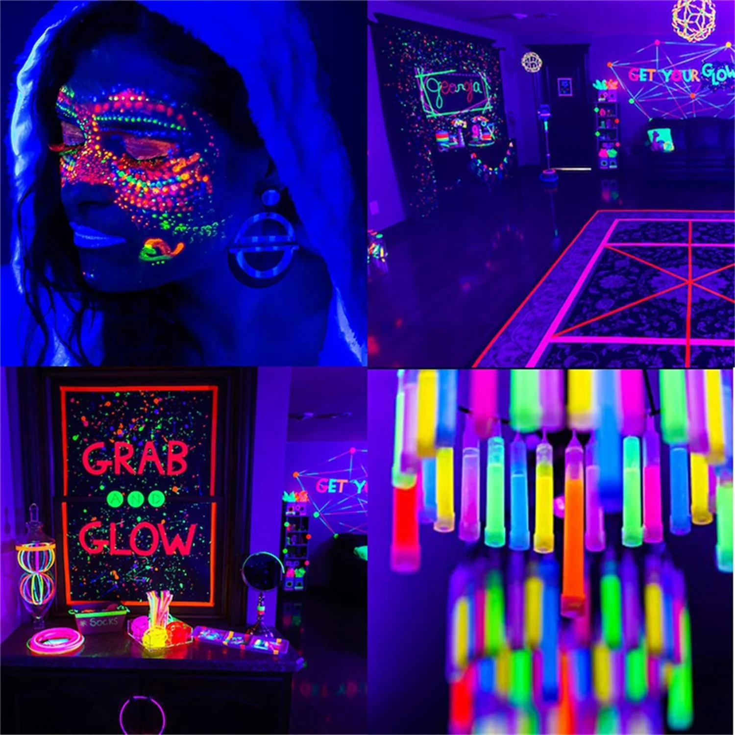 Black Light Tube 5W USB UV LED Black Light Lamp 395 nm Black Light Bar Light Effect Party Light Stage Lighting with Switch